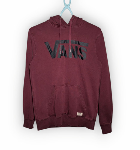 Vans burgundy red hoodie mens - vans,